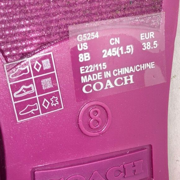 Coach Rain Boots - Size 8 - Picture 6 of 6